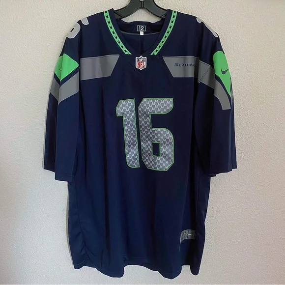 NWOT XXL Nike NFL Seahawks “Lockett” Number 16 Jersey Shirt - Picture 1 of 3
